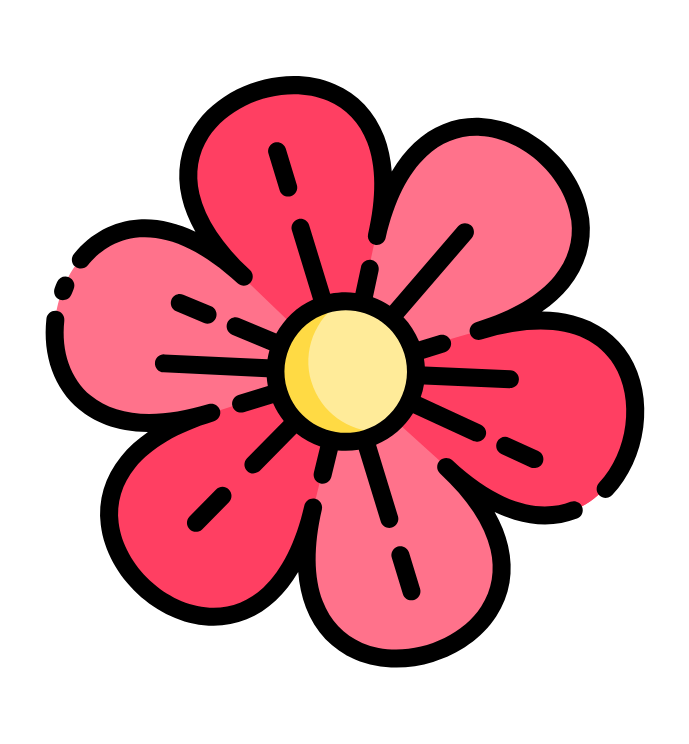 Roze bloem icoon
